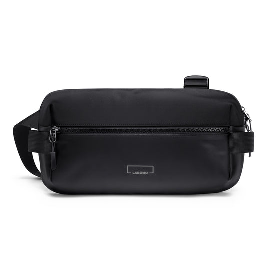 Fanny Pack Sling Bag for Men and Women, Water-resistant Crossbody Bag with Adjustable Strap, Fashion Waist Pack for Traveling Hiking 2024 Black