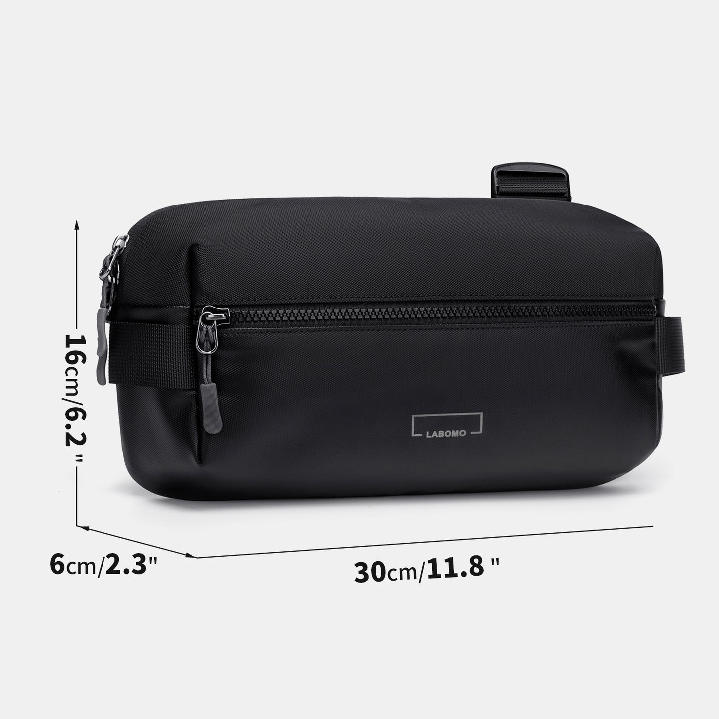 Fanny Pack Sling Bag for Men and Women, Water-resistant Crossbody Bag with Adjustable Strap, Fashion Waist Pack for Traveling Hiking 2024 Black