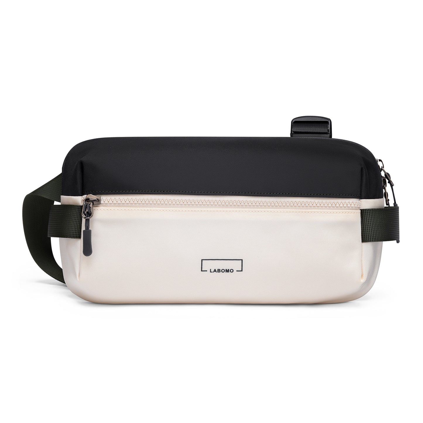 Fanny Pack Sling Bag for Men and Women, Water-resistant Crossbody Bag with Adjustable Strap, Fashion Waist Pack for Traveling Hiking 2024 Green & Cream